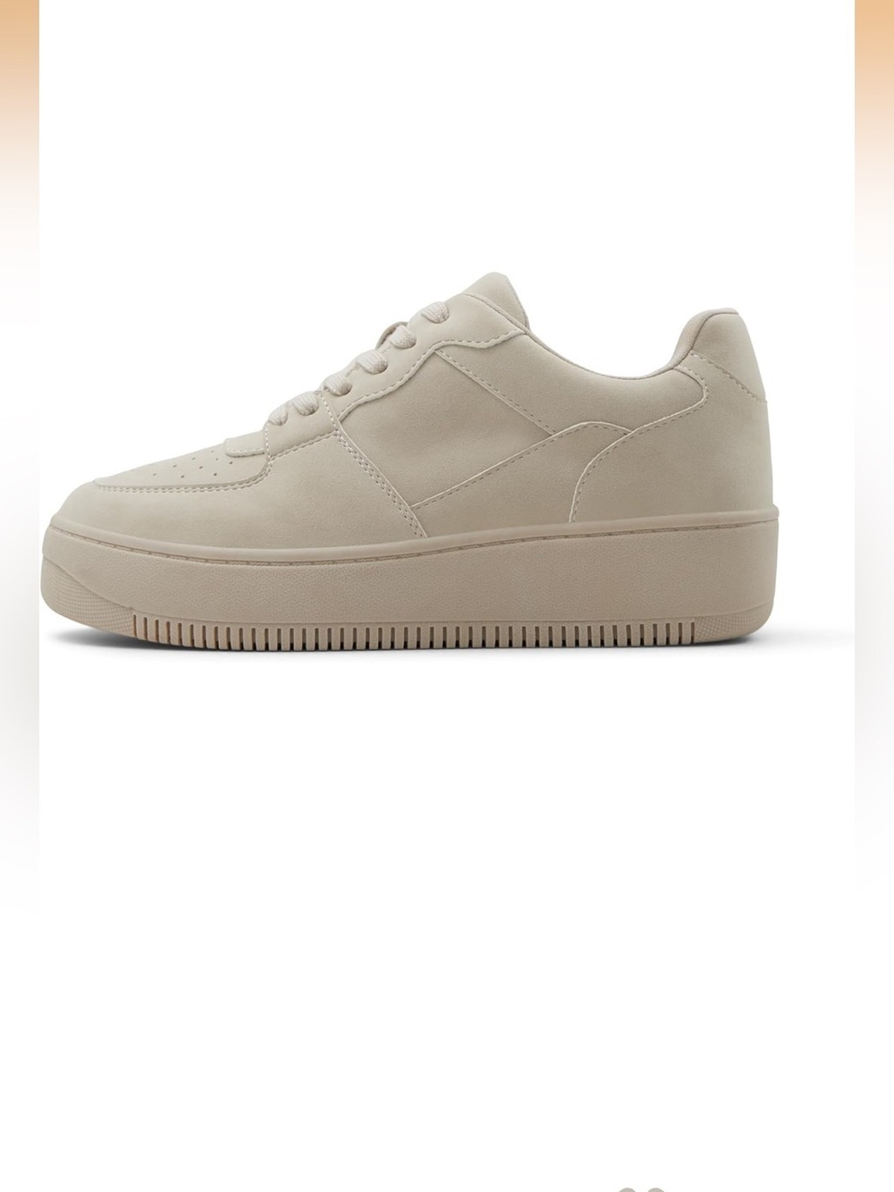 Call It Spring Cream and White Women's Platform Sneakers
